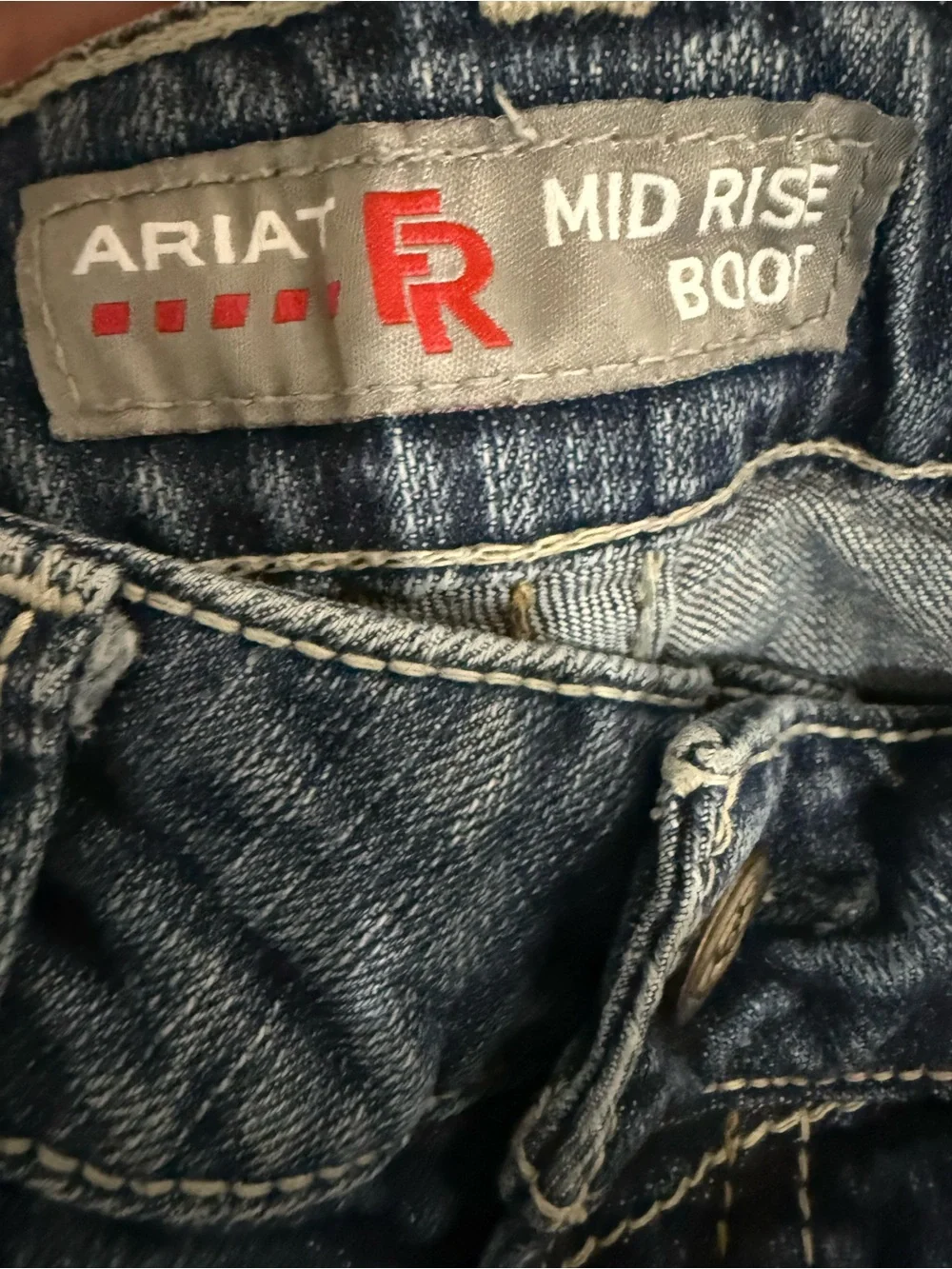 Ariat FR Mid Rise Boot Cut Jeans Womens 28R CAT 2 Flame Resistant USA Fabric